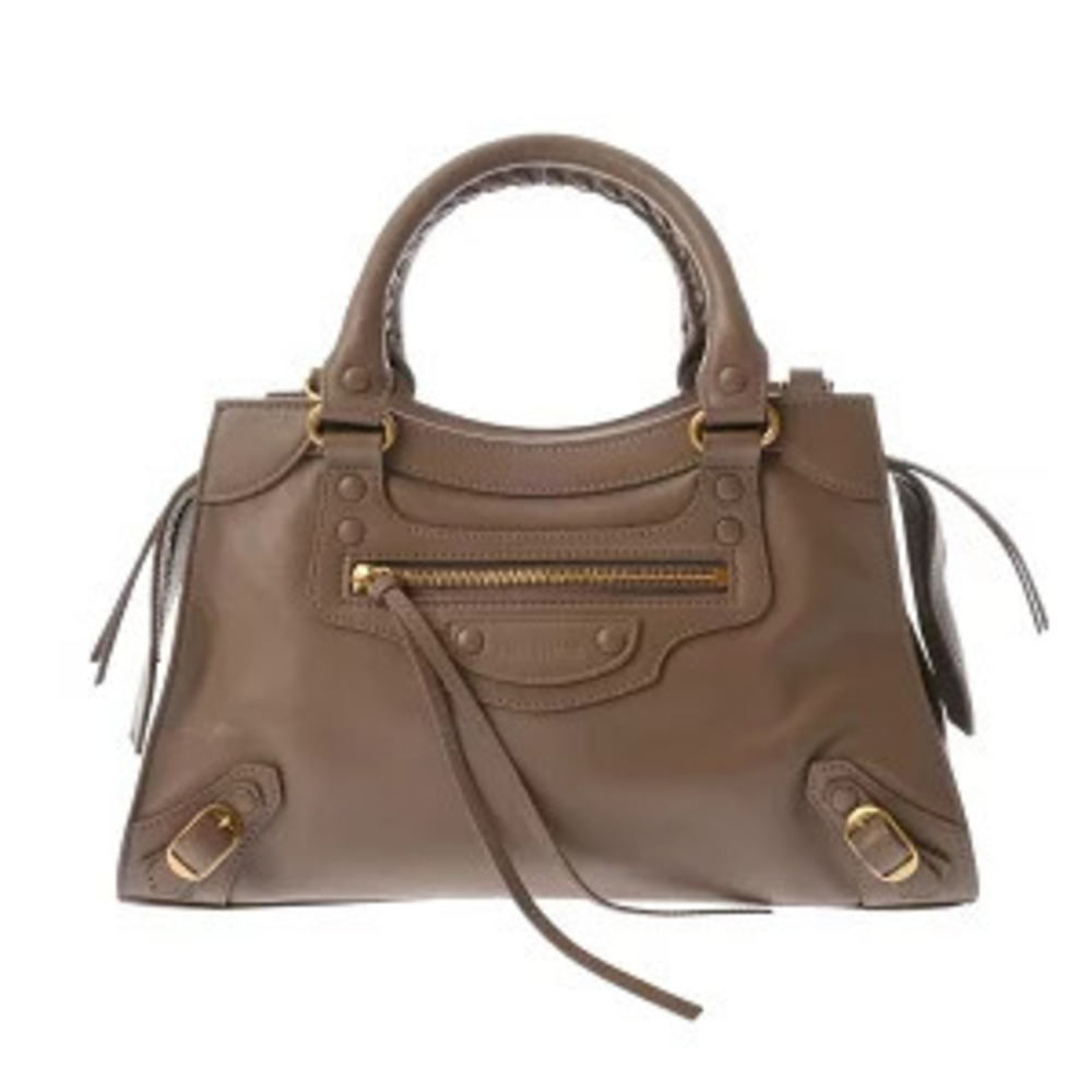 Balenciaga Neo City Brown Leather Handbag